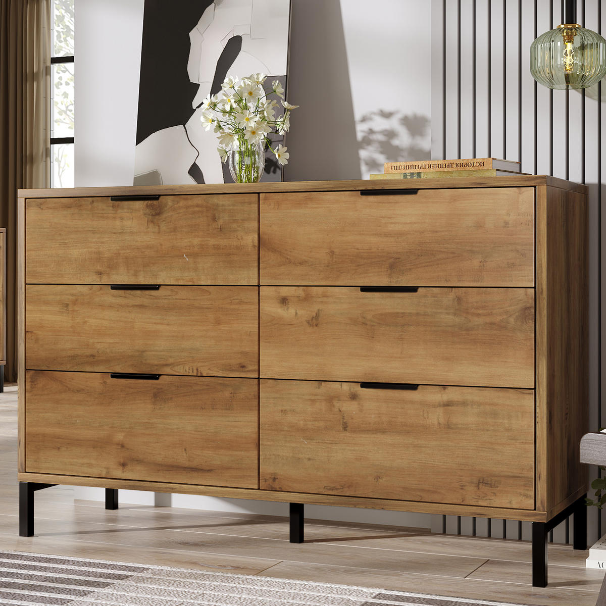 SIDEBOARD braun 120/40/76 cm - Braun, Holzwerkstoff (120/76/40cm) - Urban Meuble