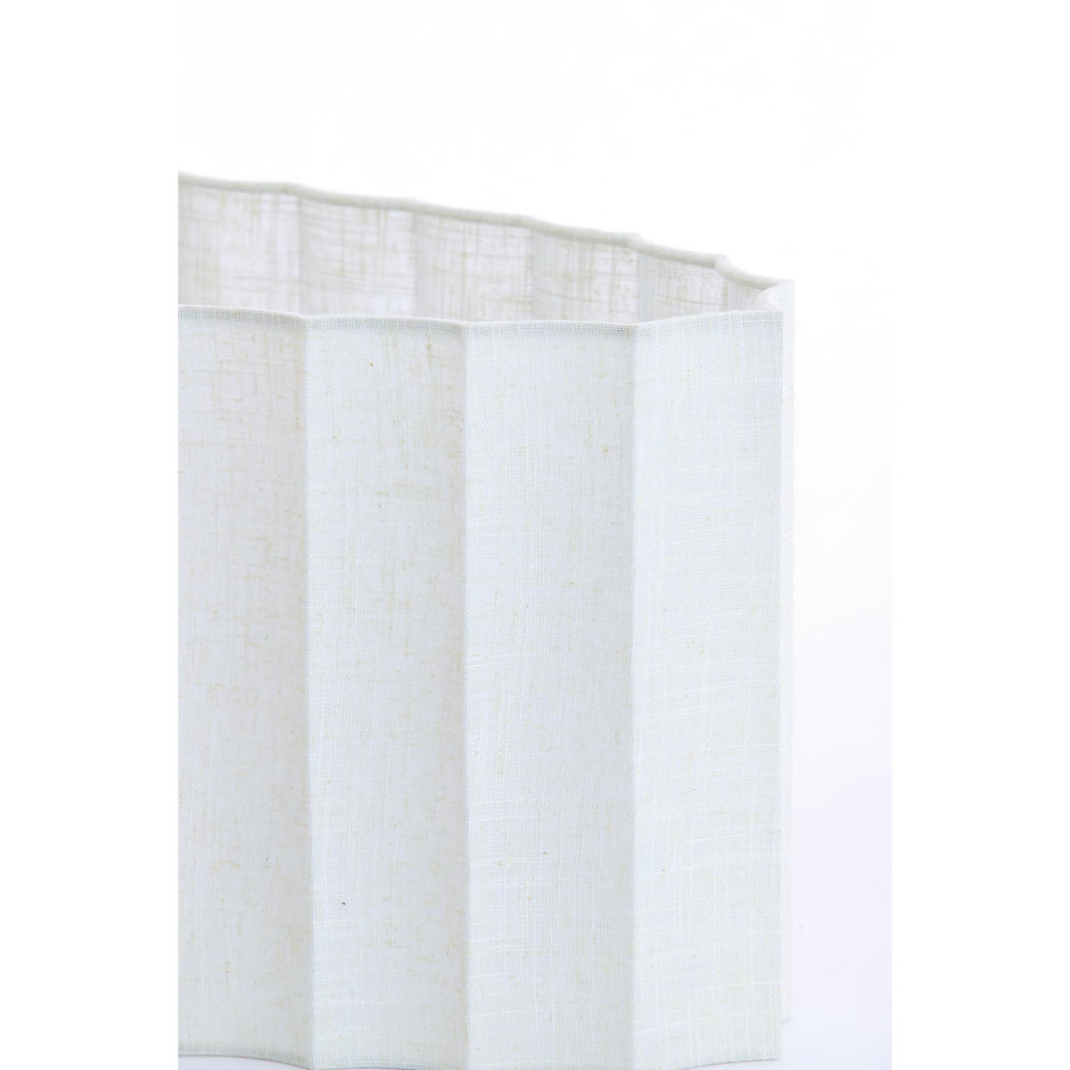 LAMPENSCHIRM Disli Weiß 58/24/27 cm - Weiß, Textil (58/24/27cm) - Light & Living