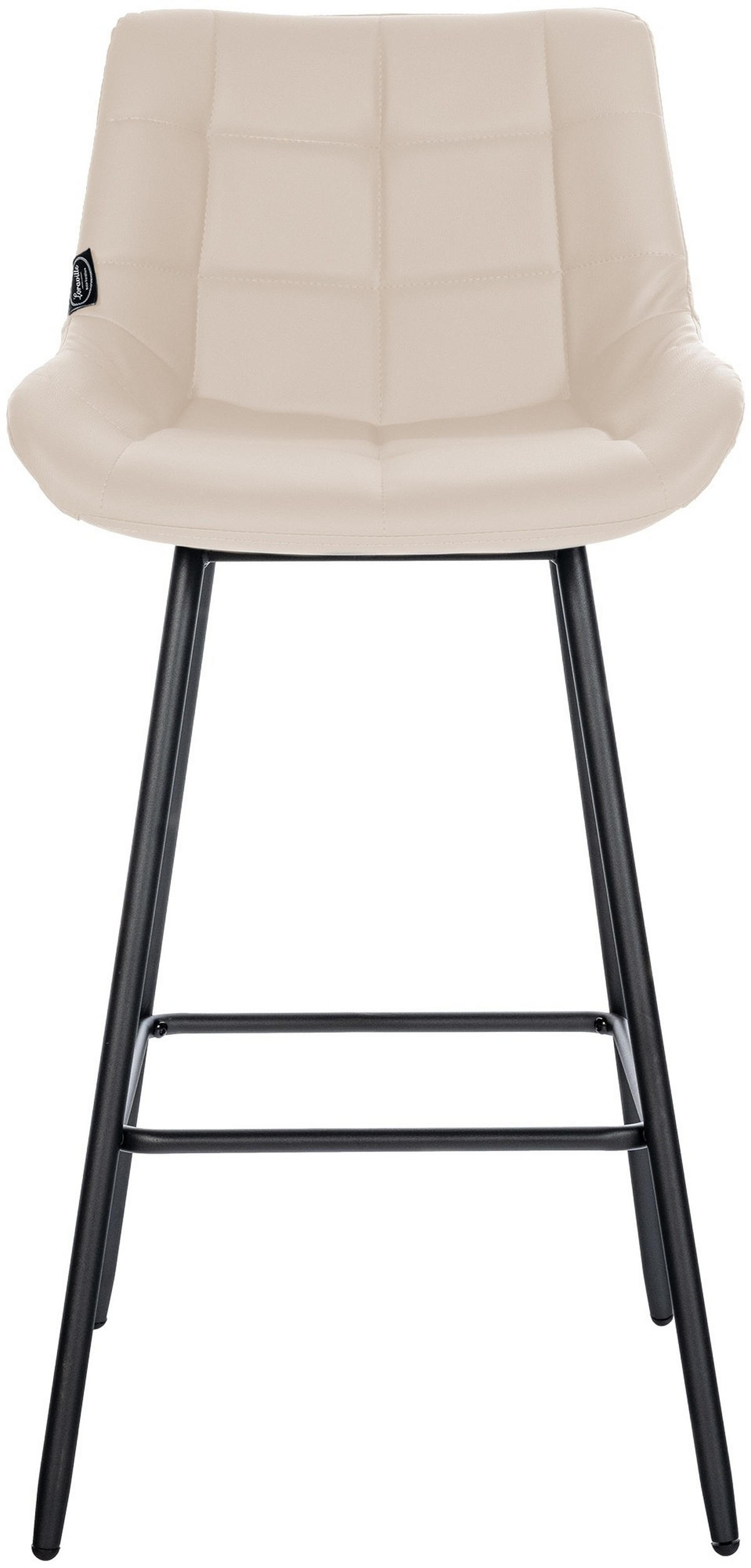 BARHOCKER Weston 104x49x56 cm creme - Creme, Metall (49/104/56cm) - furnicato