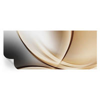 FOTOTAPETE 250x104 cm - Abgerundete Linien - Beige, Textil (250/104cm) - Wallfluent