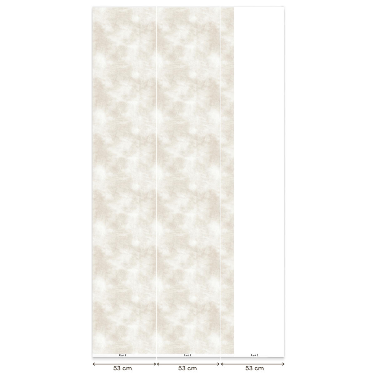 TAPETE - Dezent - Textur - Beige - 120x280 cm - Creme, Papier (120/280cm) - OnlyWow