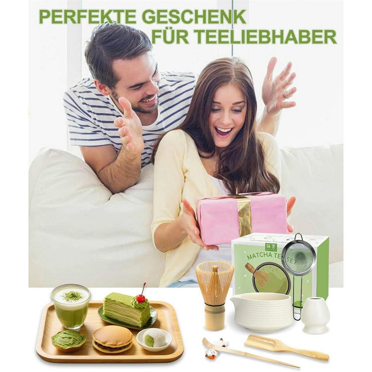 MATCHA Set 7-teilig Weiß - Weiß, Keramik (15/10/15cm)