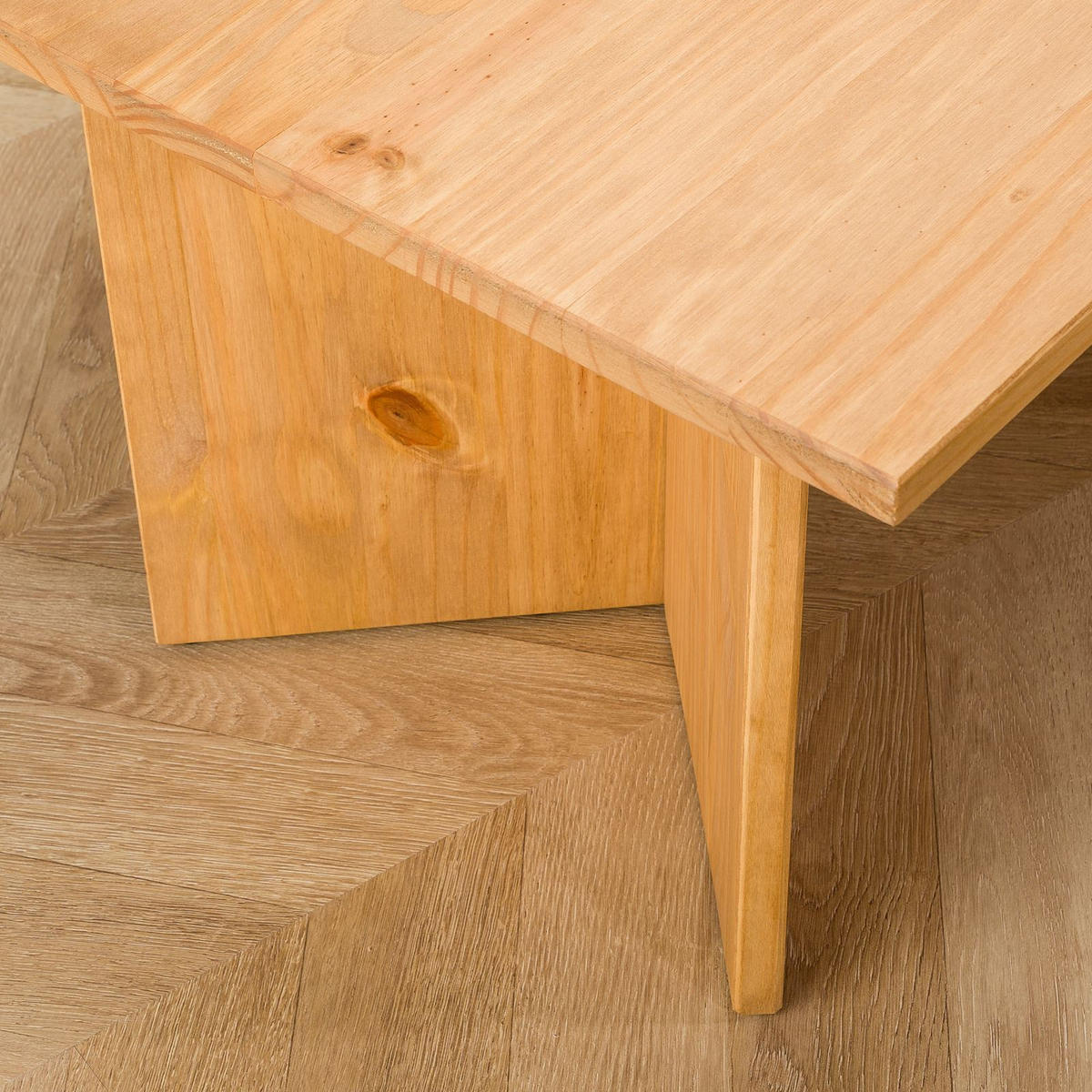 COUCHTISCH MESA gebeizt/gewachst - Kieferfarben, Holz (60/110/45cm) - IDIMEX