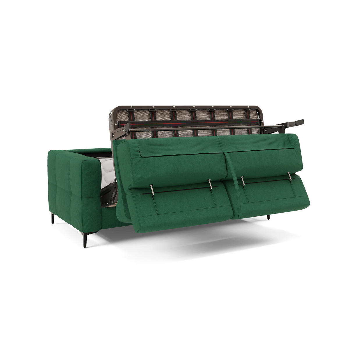 SCHLAFSOFA Gardenia - Grün, Metall (198/88/94cm) - Divani.store
