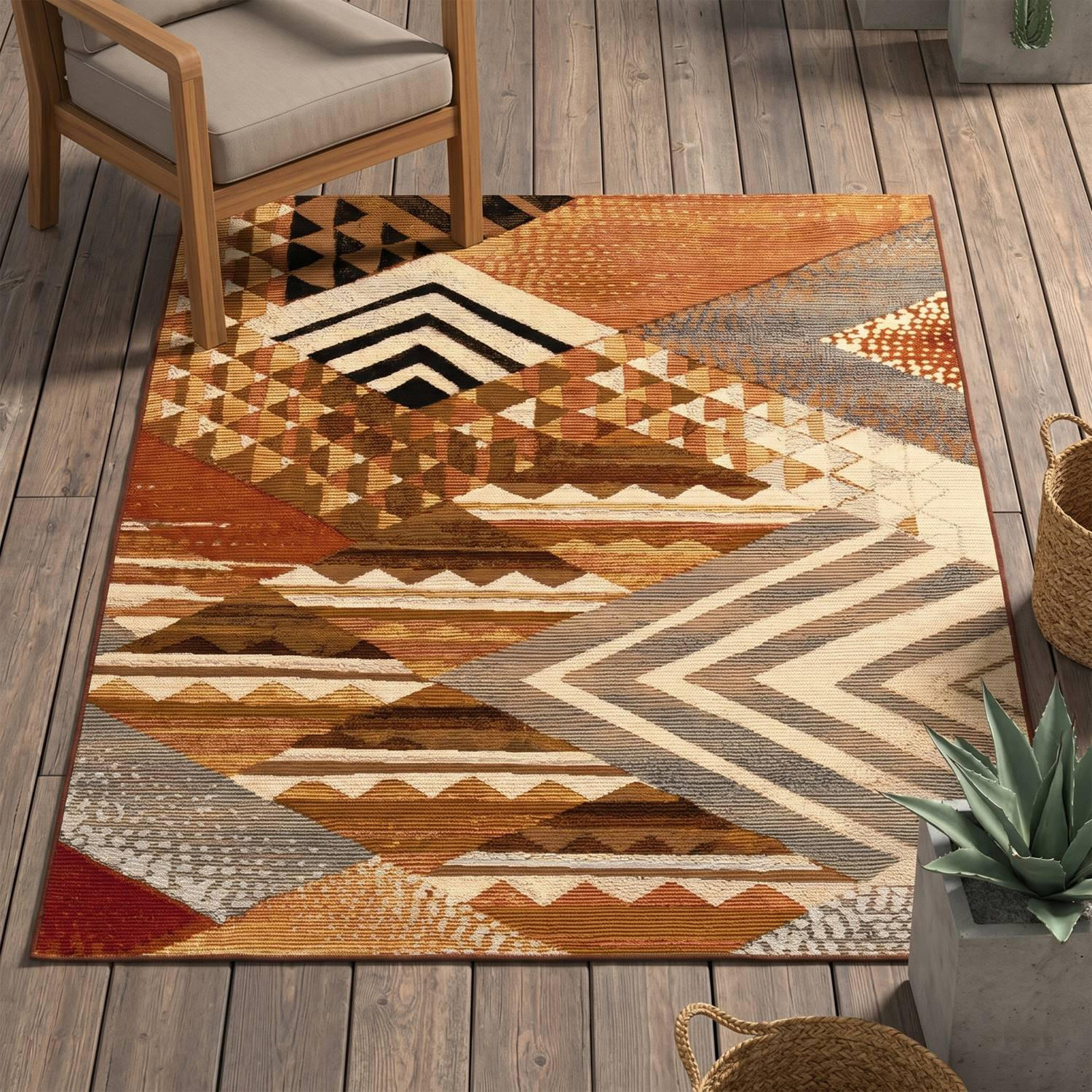 OUTDOORTEPPICH Aurora 120x180 cm - Braun, Textil (120/180cm) - Gino Falcone