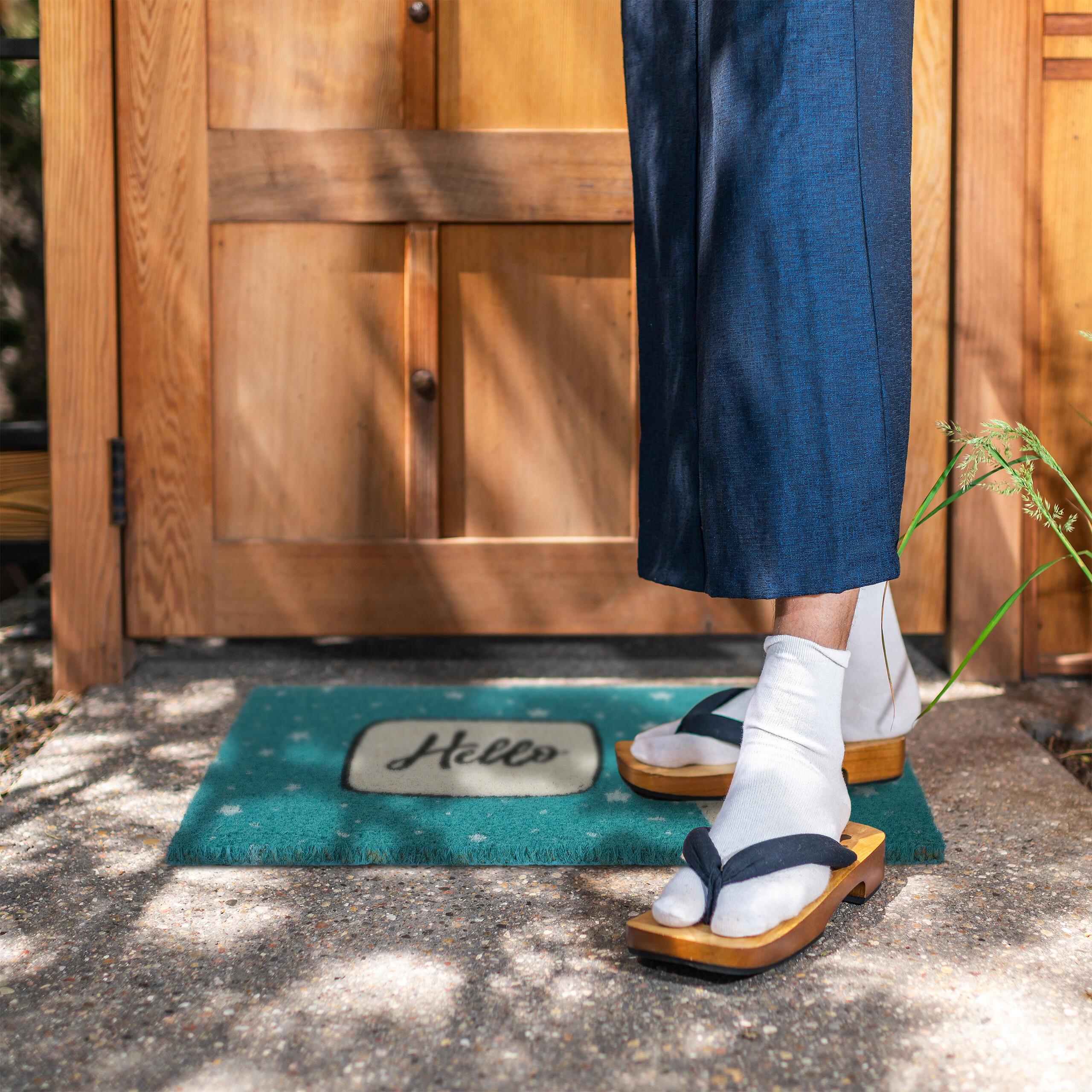 FUßMATTE - Multicolor, Kunststoff/Textil (60/40cm) - Relaxdays