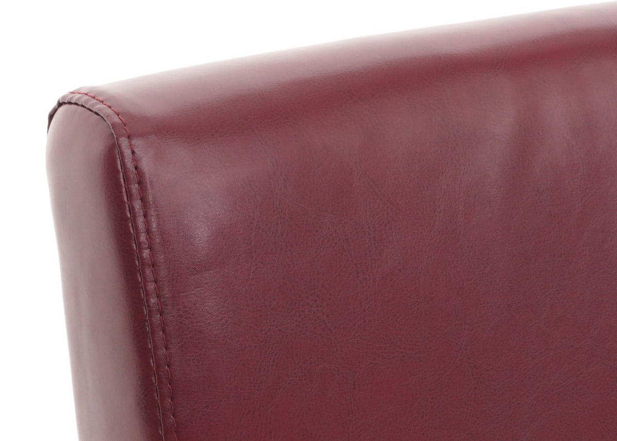 ESSZIMMERSTUHL 2er-Set klassisch und zeitlos 90x43x56cm Sitzhöhe 45cm Kunstleder helle Beine Rot - Rot, Kunststoff (43/90/56cm) - CHEFGASTRO