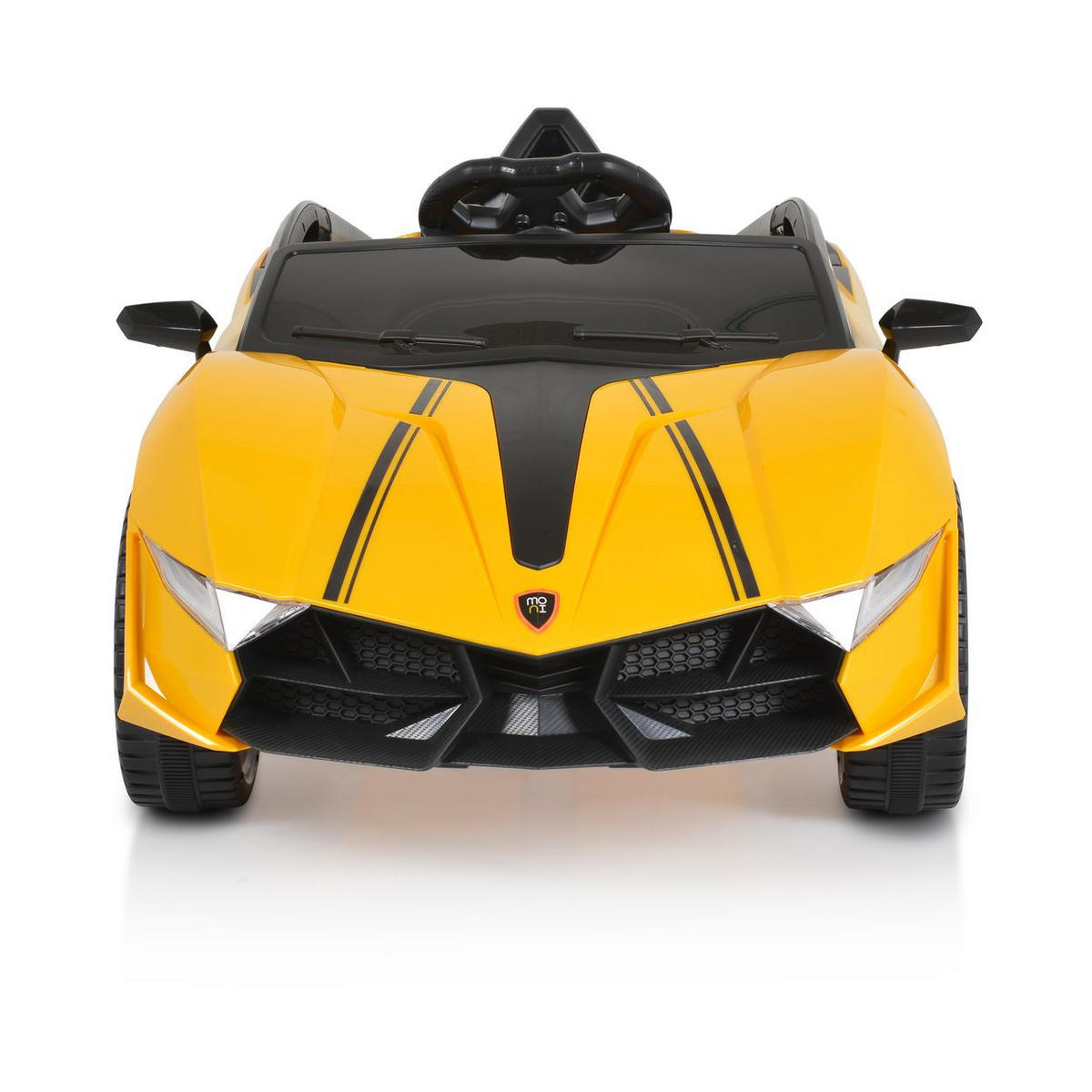 ELEKTROAUTO Cordoba MP3 gelb Anschluss, Fernbedienung, Gurt, Bluetooth - Gelb, Kunststoff (113/66/47cm) - Moni