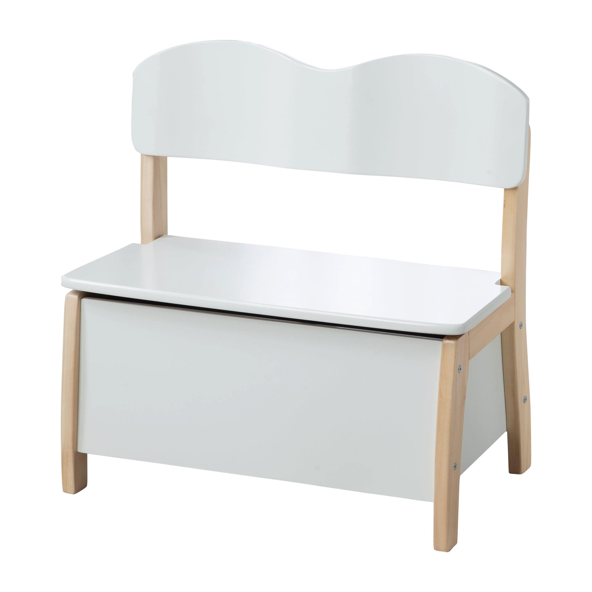 KINDERTRUHENBANK - Naturfarben/Weiß, Holzwerkstoff (61.5/61.5/33.5cm) - Roba