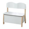 KINDERTRUHENBANK - Naturfarben/Weiß, Holzwerkstoff (61.5/61.5/33.5cm) - Roba