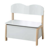KINDERTRUHENBANK - Naturfarben/Weiß, Holzwerkstoff (61.5/61.5/33.5cm) - Roba