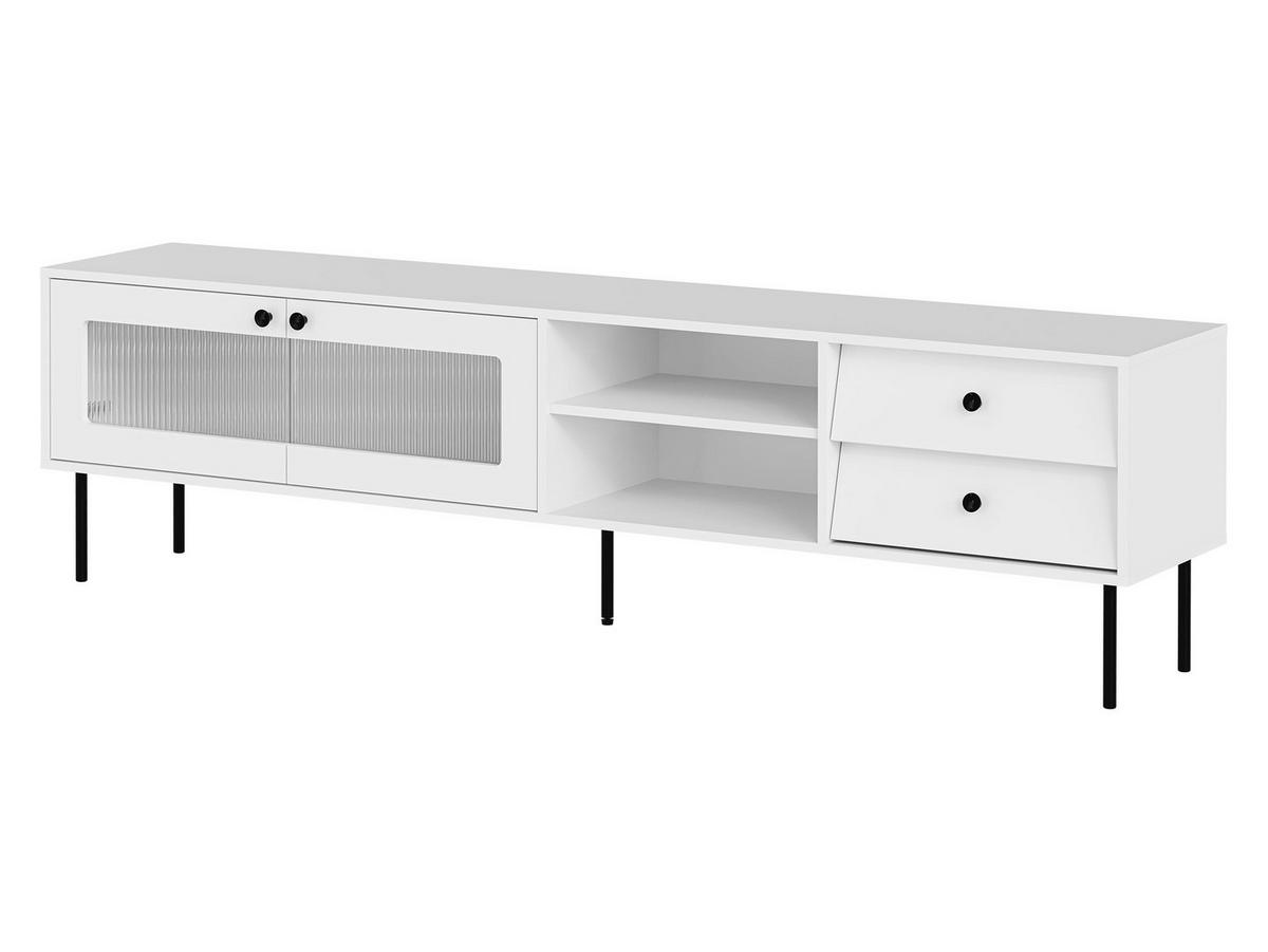 TV-LOWBOARD Valerio 200 - Schwarz/Weiß, Holzwerkstoff/Kunststoff (200/55/39cm) - MIRJAN24