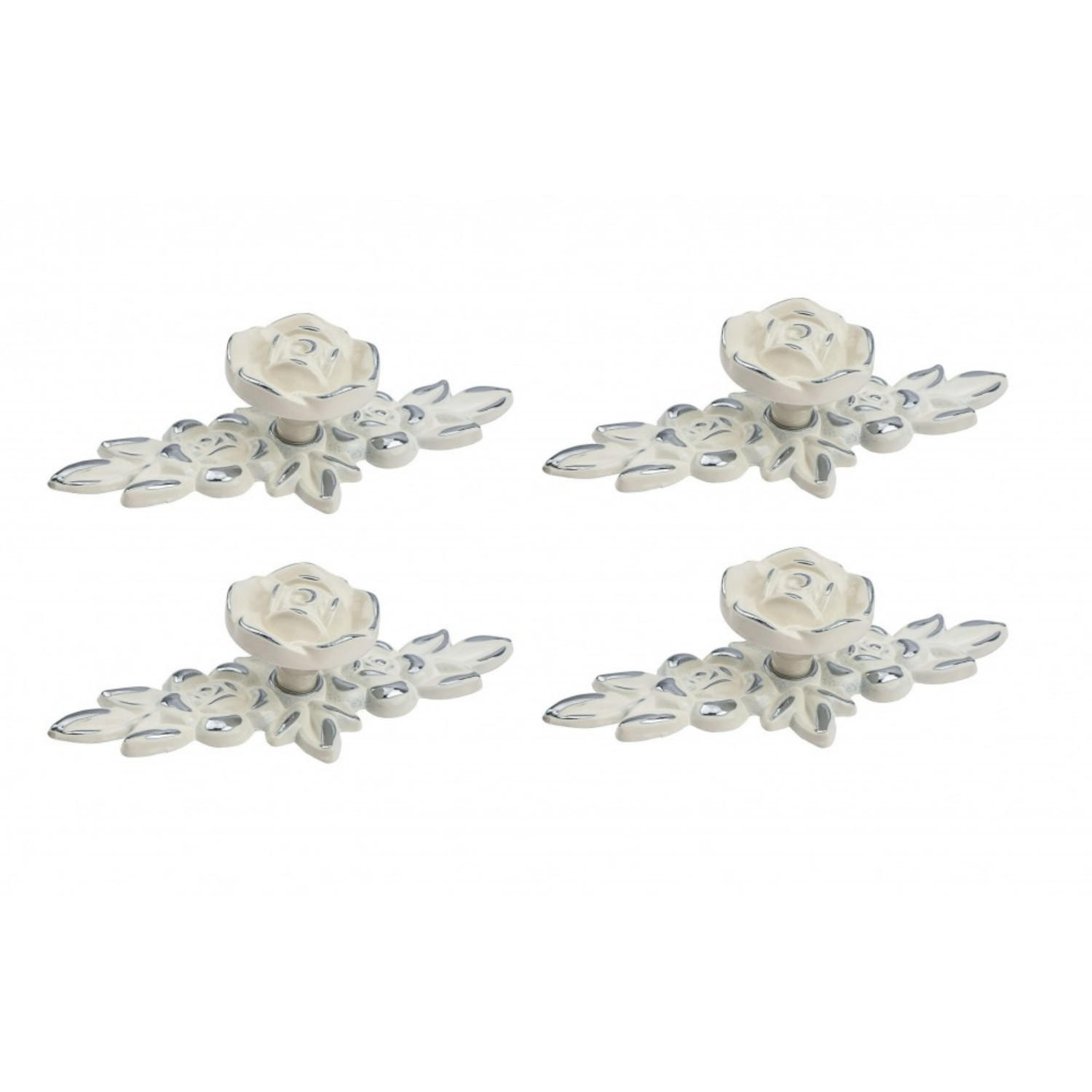 MÖBELGRIFF Silber 4er-Set 103 mm Zinklegierung - Weiß, Metall (4.4/0.27/10.3cm)