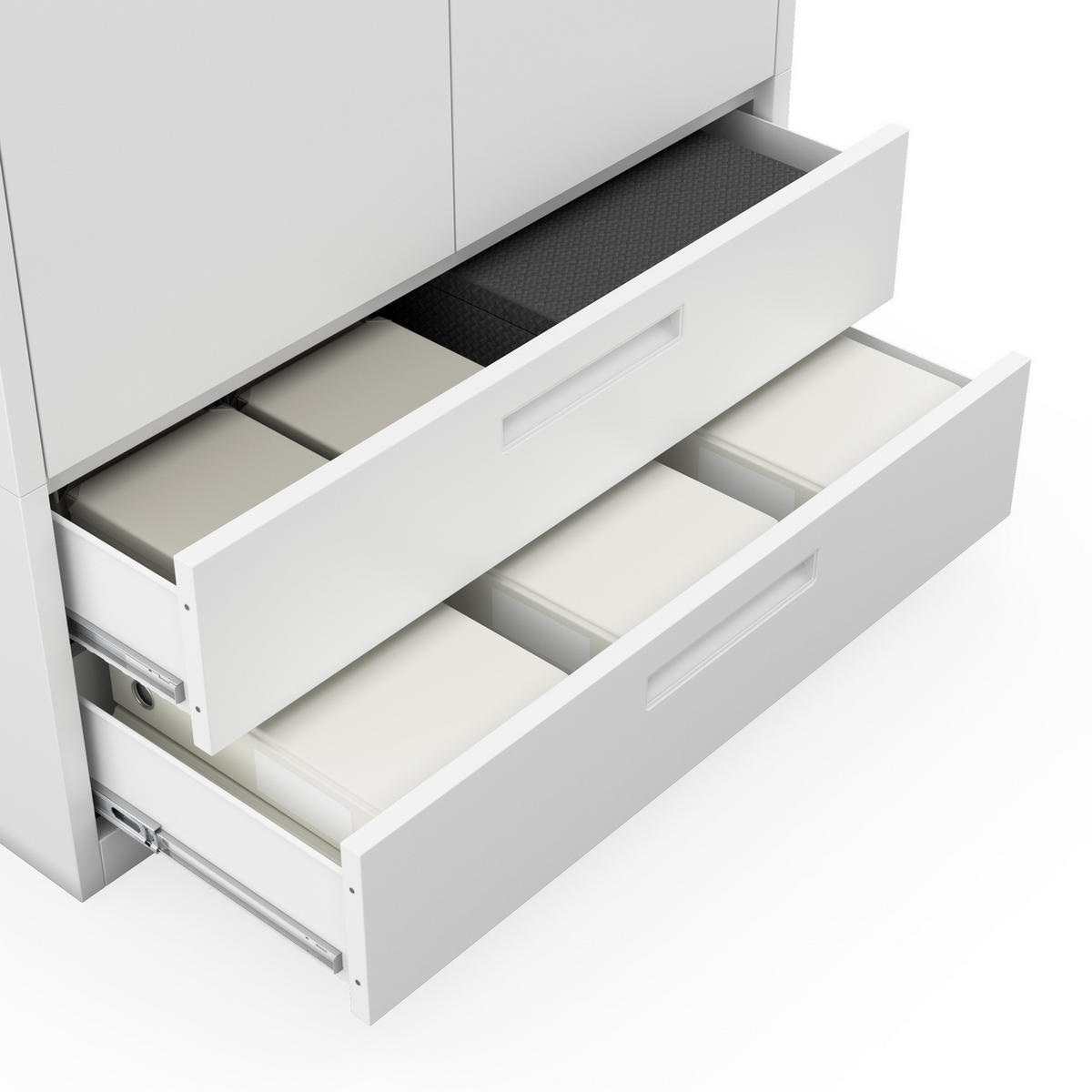 METALLSCHRANK Megan - Weiß, Metall (90/195/40cm)