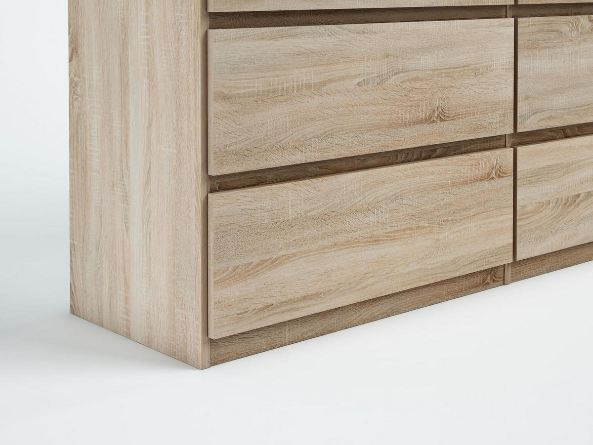 KOMMODE 140 Sonoma oak 138,5x39x101,5 cm - Sonoma Eiche, Holzwerkstoff (138.5/101.5/39cm) - Mobelsta