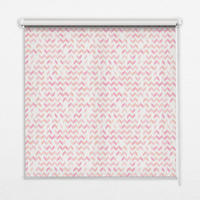 VNÚTORNÁ roleta - okenná roleta - roleta - 80x140 cm - Ružové šípky hore dole - pink, plast (80/140/0.5cm) - TULUP