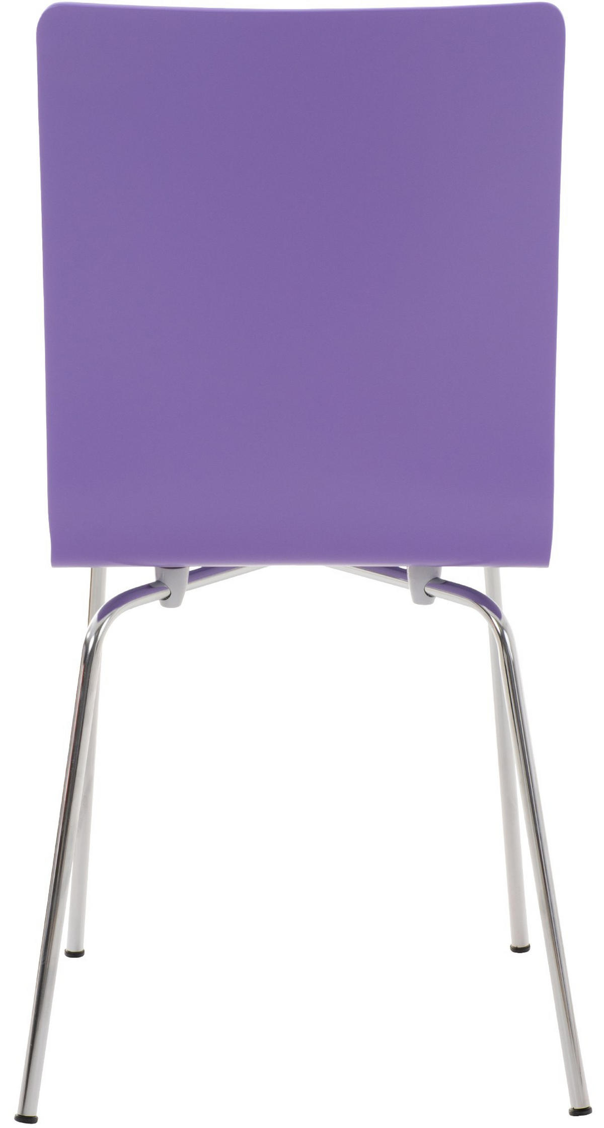 BESUCHERSTUHL PEPE 87x43x47 cm Lila Holz Metall - Lila, Metall (43/87/47cm) - DELUKE