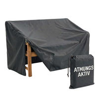 SCHUTZHÜLLE Aero Protect Dunkelgrau für Gartenbänke 2-Sitzer - Grau, Metall (130/86/70cm) - Mr. Deko