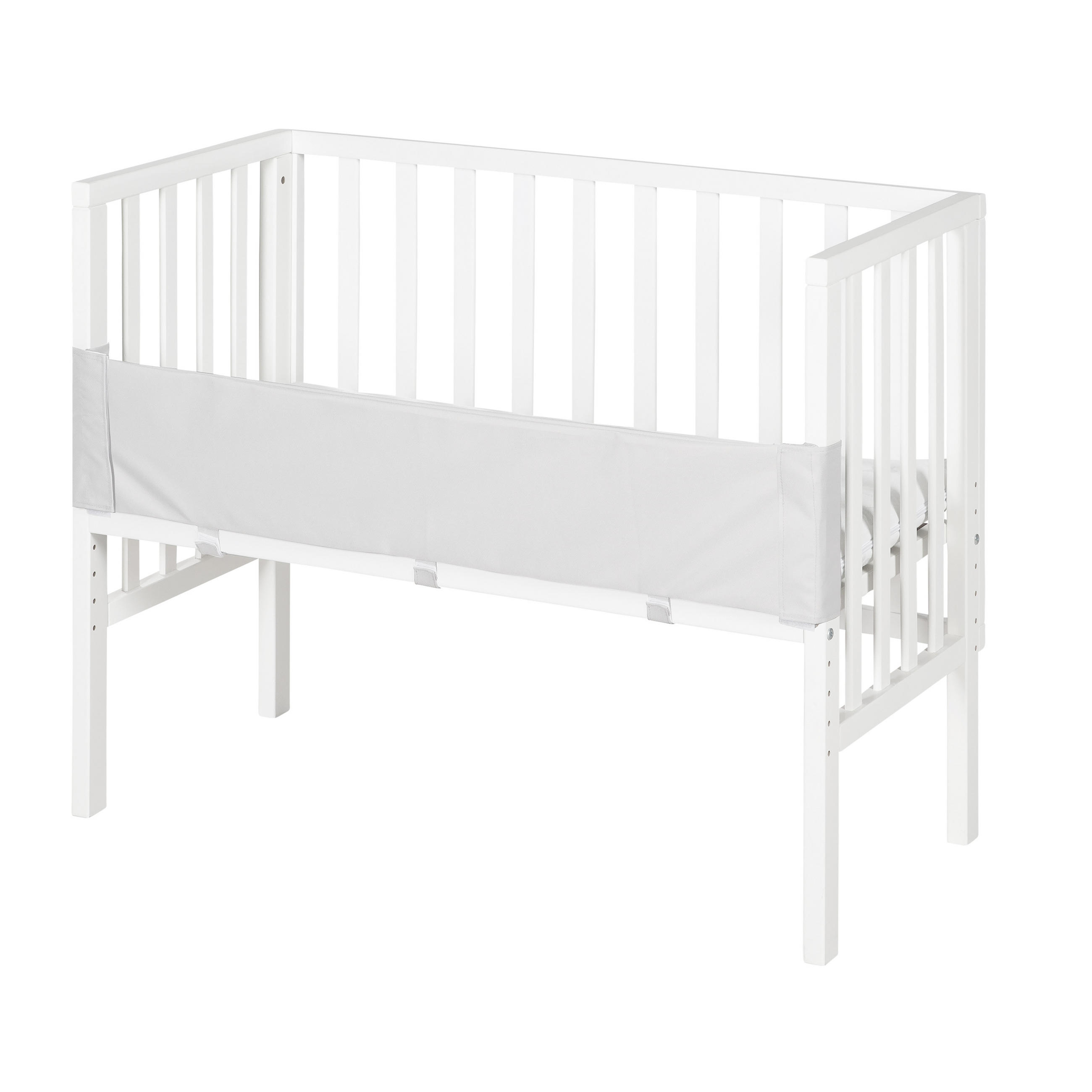 BEISTELLBETT 3in1 Set 90 x 45 cm - Weiß, Holzwerkstoff (45/90cm) - Roba