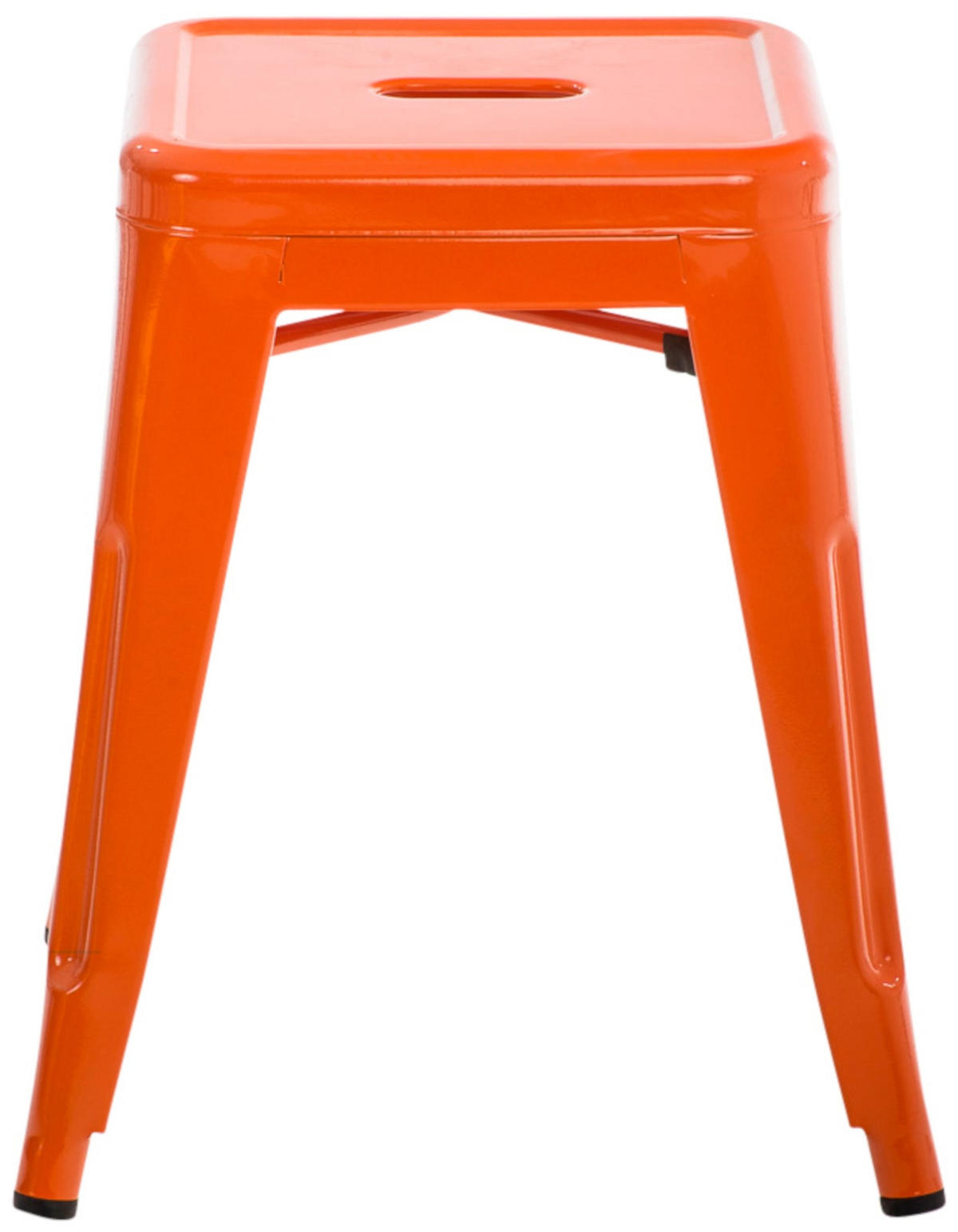 SITZHOCKER 4er Set Arvida orange - Orange, Metall (40/46/40cm) - TPFLiving