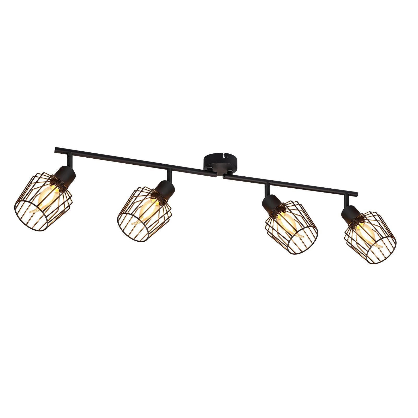 DECKENSTRAHLER Dynamisch 71/10/20 cm - Schwarz, Metall (71/10/20cm) - ZMH