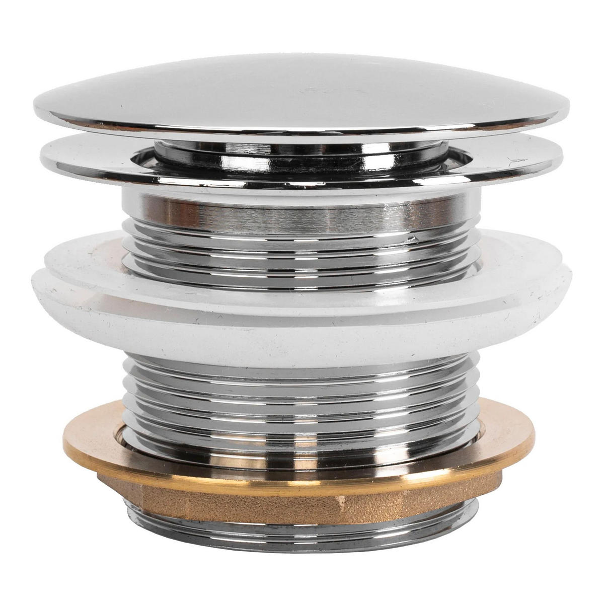 WANNE Stöpsel Klik-klak Rea Chrome - Chromfarben, Metall (7/6/7cm) - REA