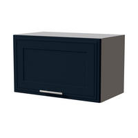 KLAPPHÄNGESCHRANK Salo W4B/60 Grau / Indigo Matt 60 / 32,5 / 36cm - Gasdruckdämpfer - Dunkelblau/Grau, Holz/Holzwerkstoff (60/36/32.5cm) - Feldmann-Wohnen