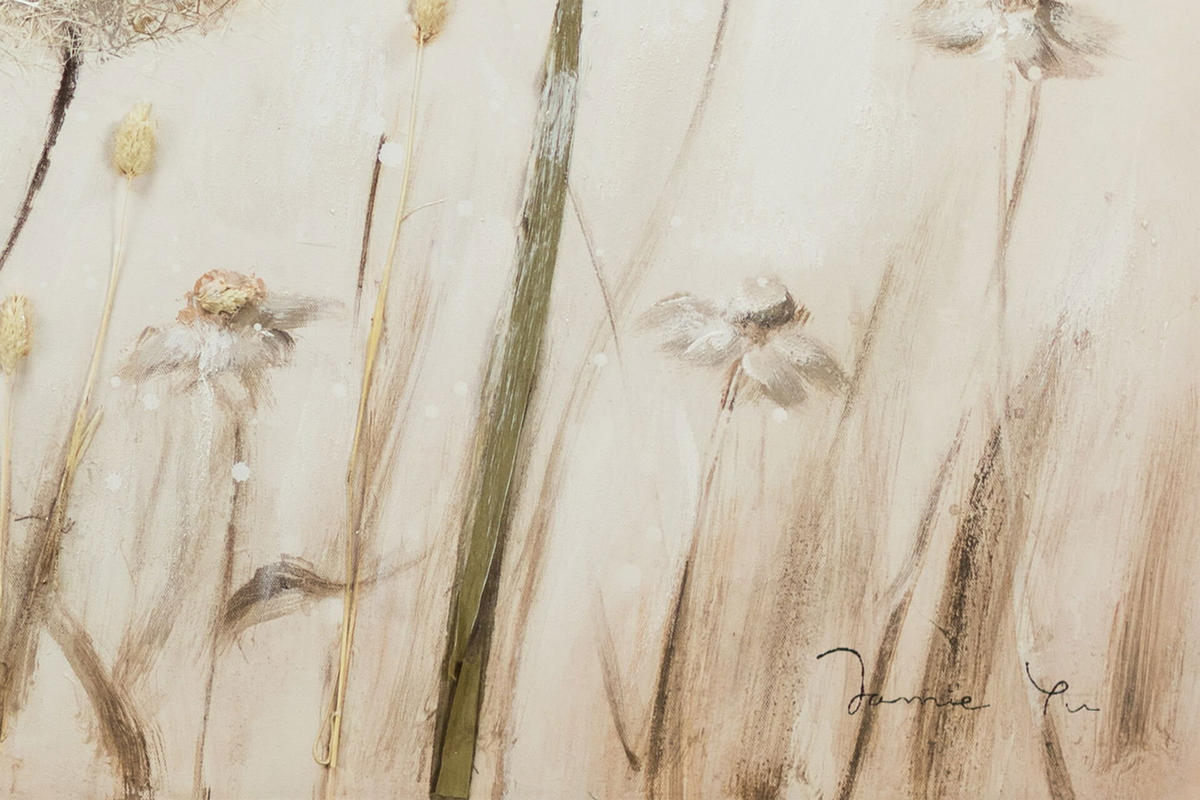 ACRYLBILD HANDGEMALT 150/50 cm - Beige, Holz/Textil (150/50cm) - KUNSTLOFT