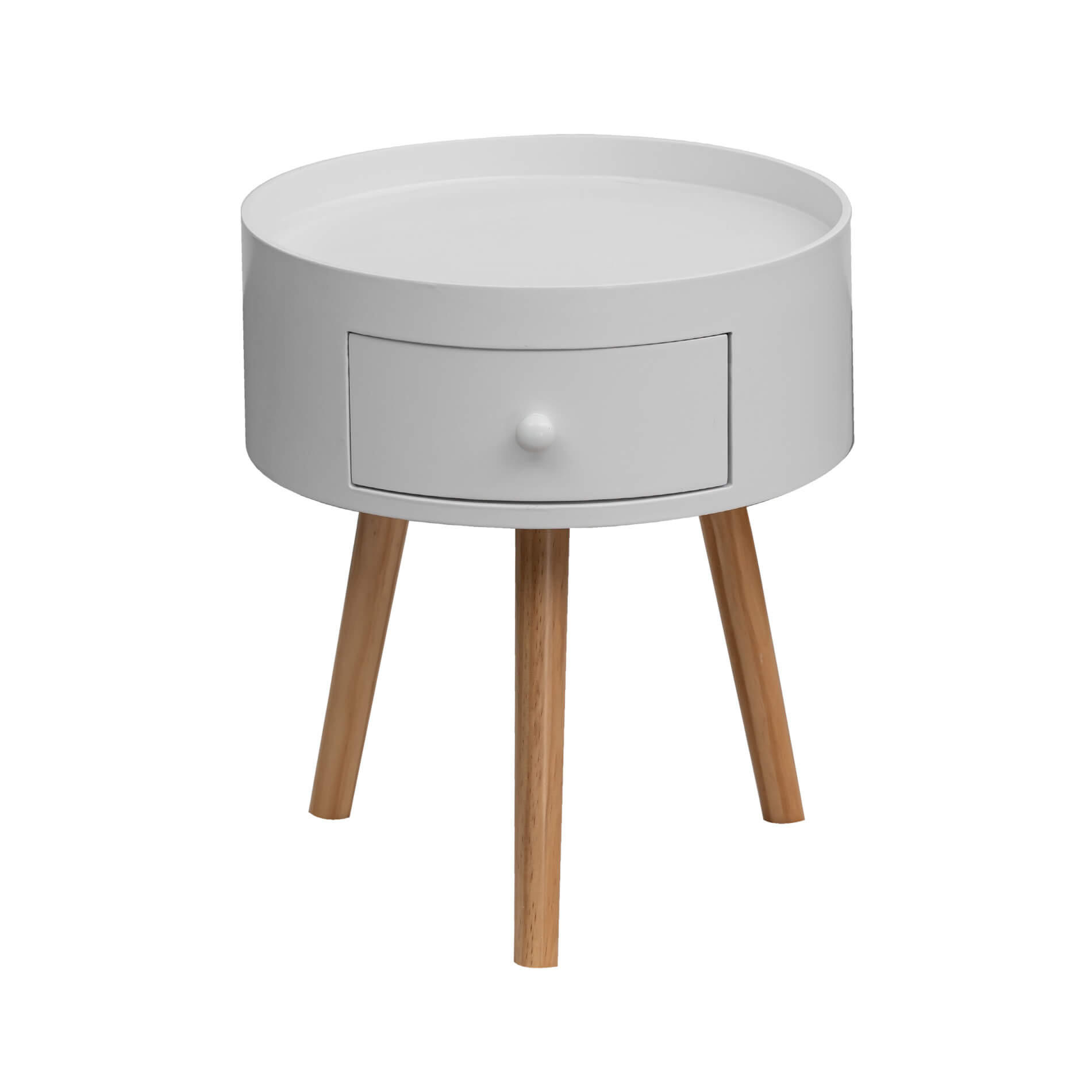 NACHTTISCH Weiß 38/38/46 cm - Weiß, Holzwerkstoff (38/46/38cm) - Mobili Rebecca
