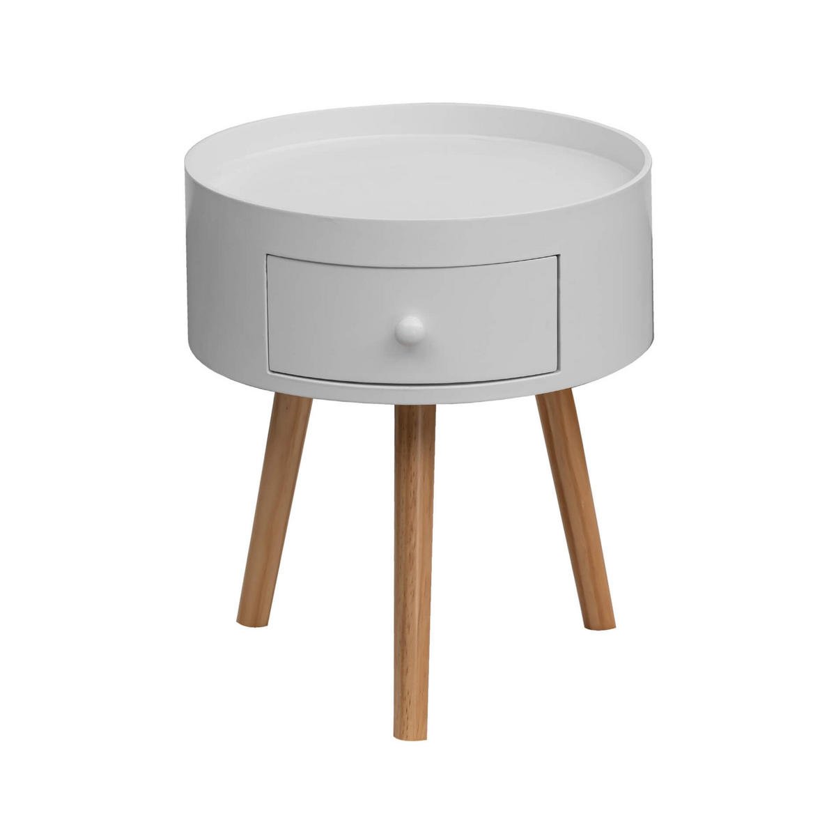 NACHTTISCH Weiß 38/38/46 cm - Weiß, Holzwerkstoff (38/46/38cm) - Mobili Rebecca
