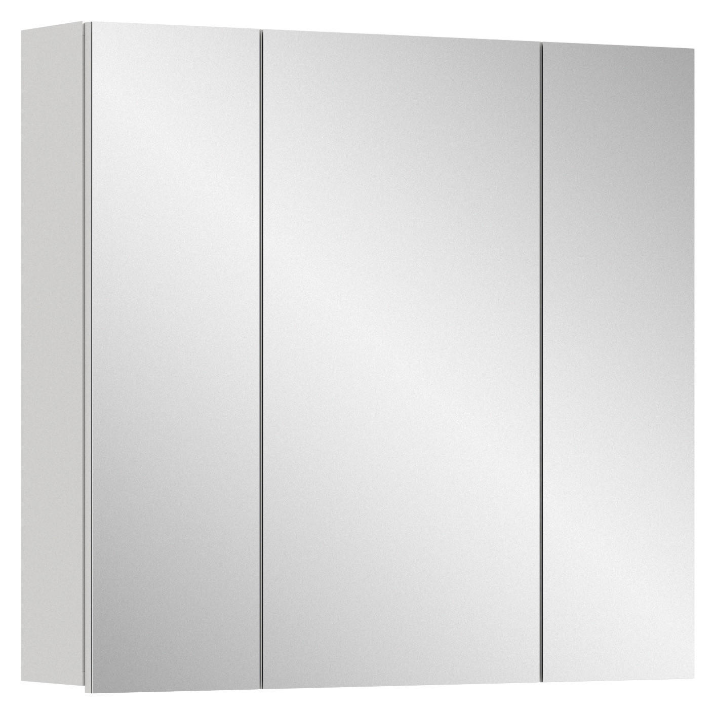 Homes & Jones Spiegelschrank Weiß 82x77x18 cm