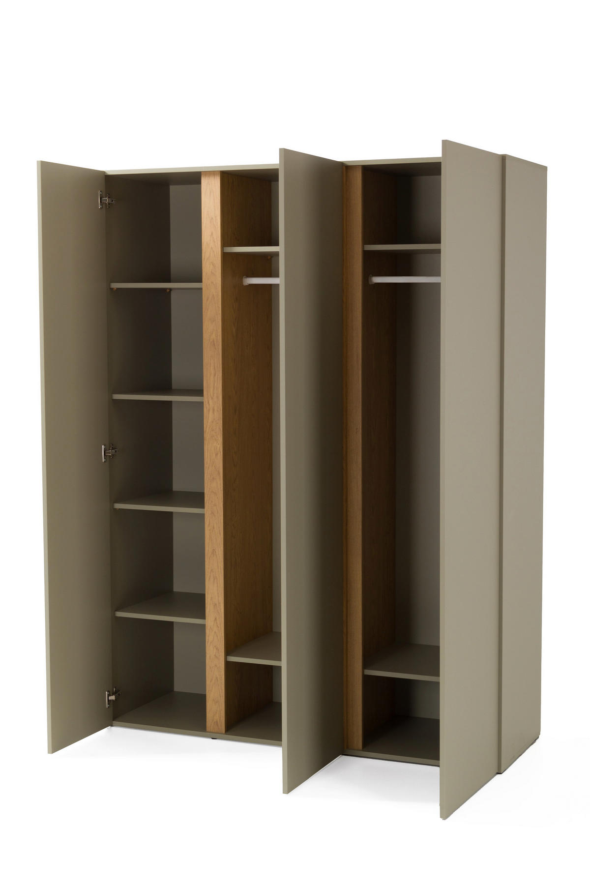 SCHLAFZIMMER Set 6-tlg. – LUCA System – Grau - Grau, Holzwerkstoff (145/195/50cm) - hi-markt