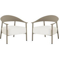 GARTENSESSEL céora Taupe - Taupe, Metall (73/76/69cm) - Habitat Garten