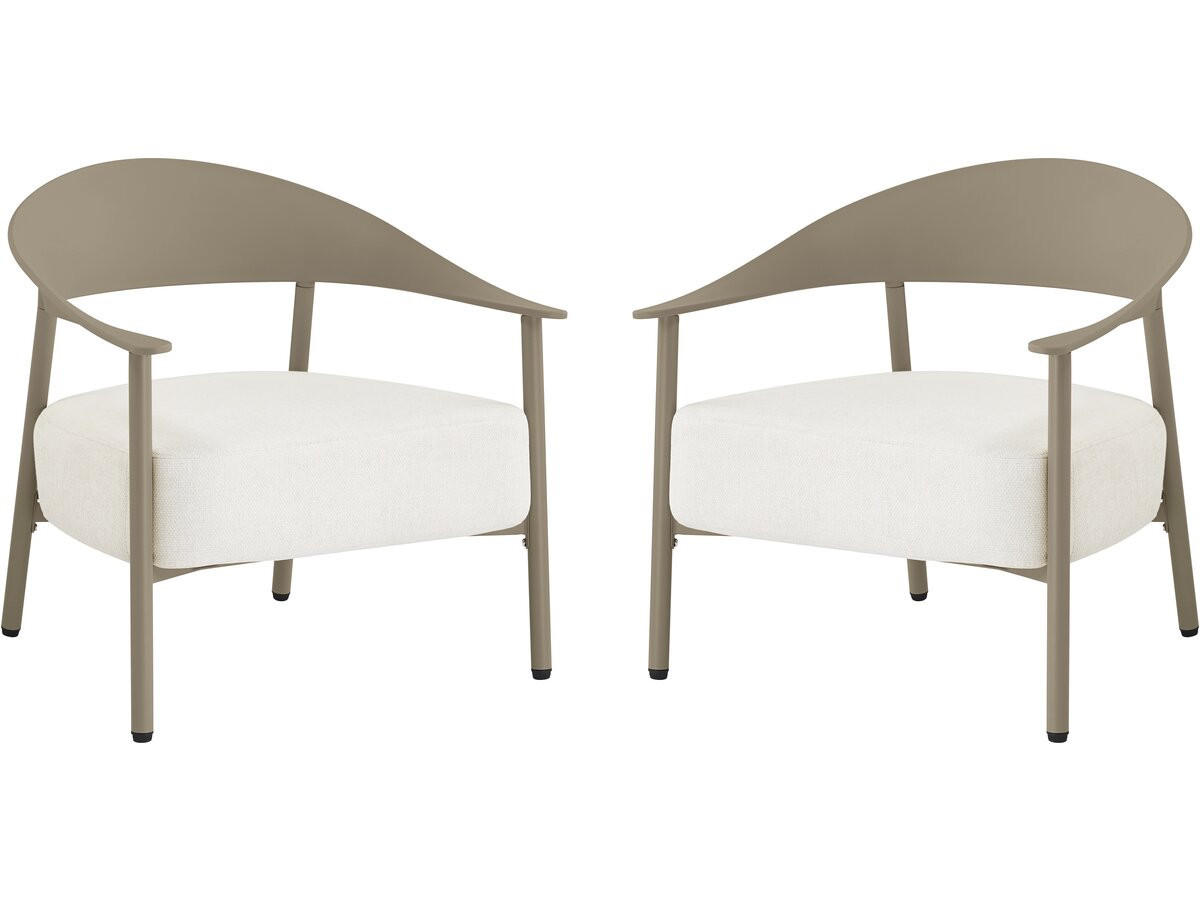 GARTENSESSEL céora Taupe - Taupe, Metall (73/76/69cm) - Habitat Garten