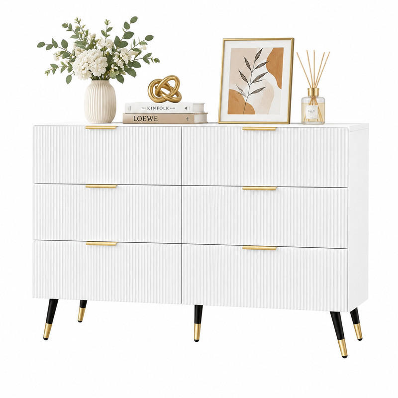 Meubliv Sideboard Weiß 120x77x40 cm