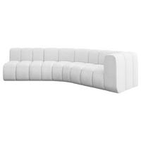 ECKSOFA modulares Sofa Karex-L1 - 308x194x70 cm Weiß - Weiß, Holzwerkstoff/Textil (308/194cm) - ALTDECOR