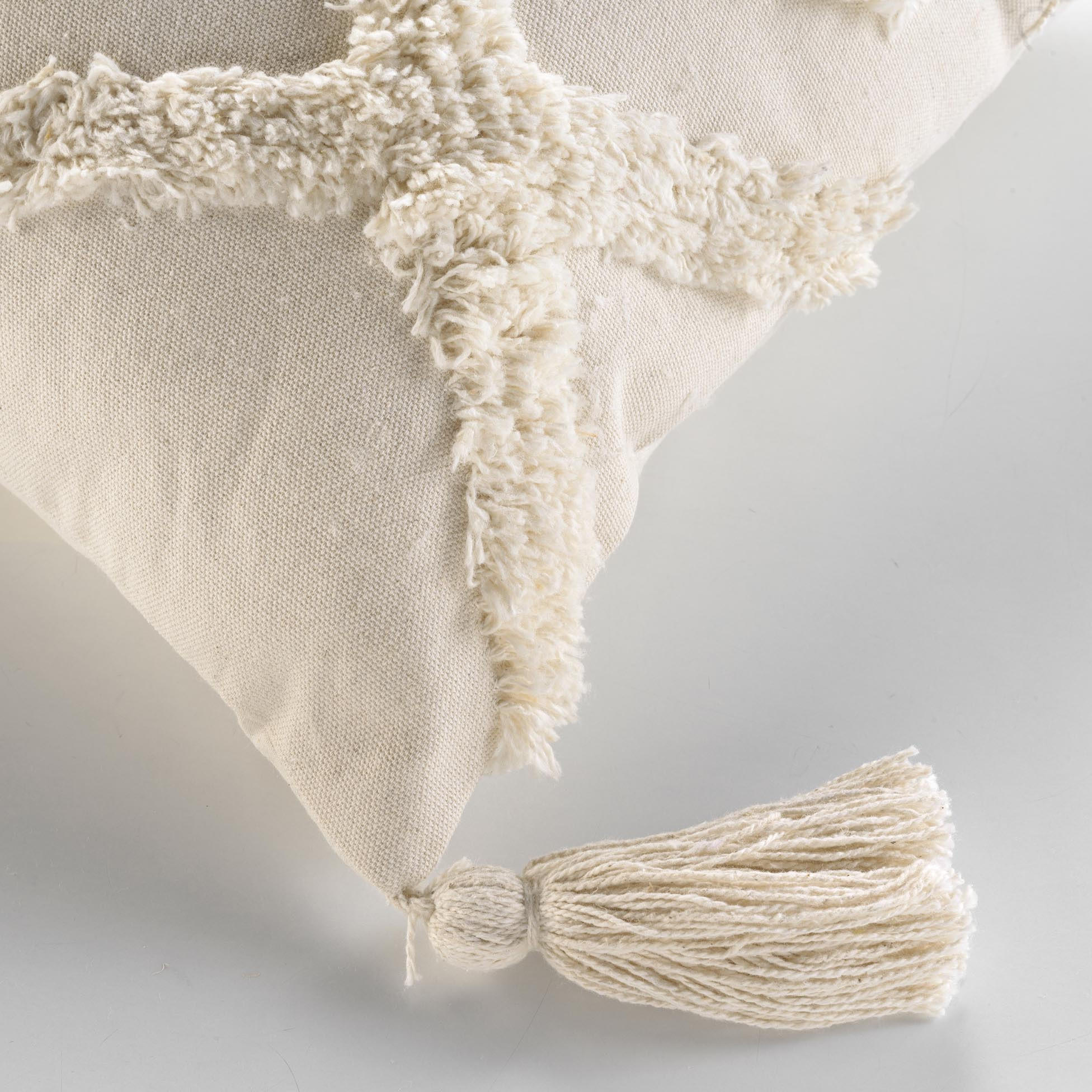 KISSEN Inca 40/40 cm - Beige, Naturmaterialien (40/40cm) - Douceur d´intérieur