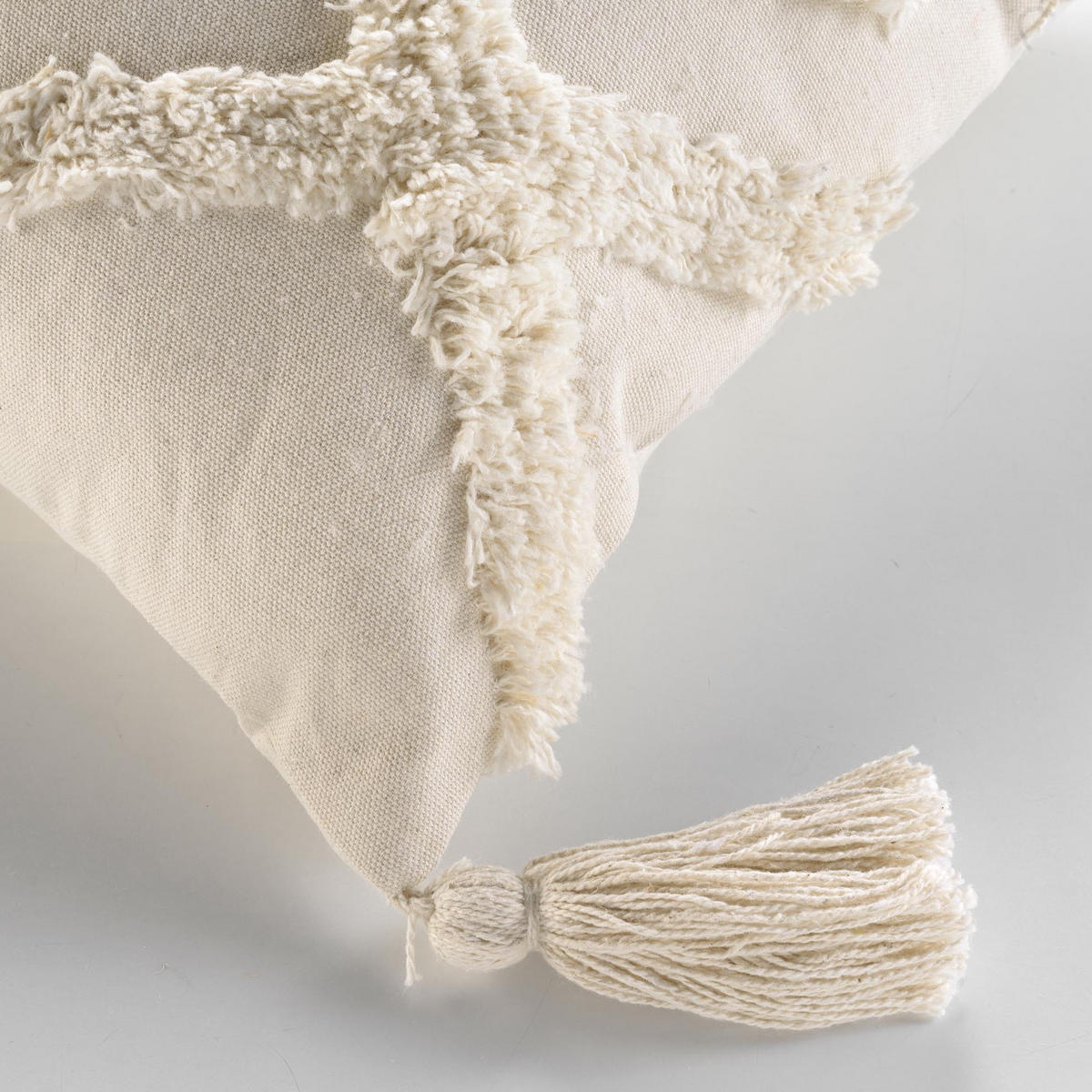 KISSEN Inca 40/40 cm - Beige, Naturmaterialien (40/40cm) - Douceur d´intérieur