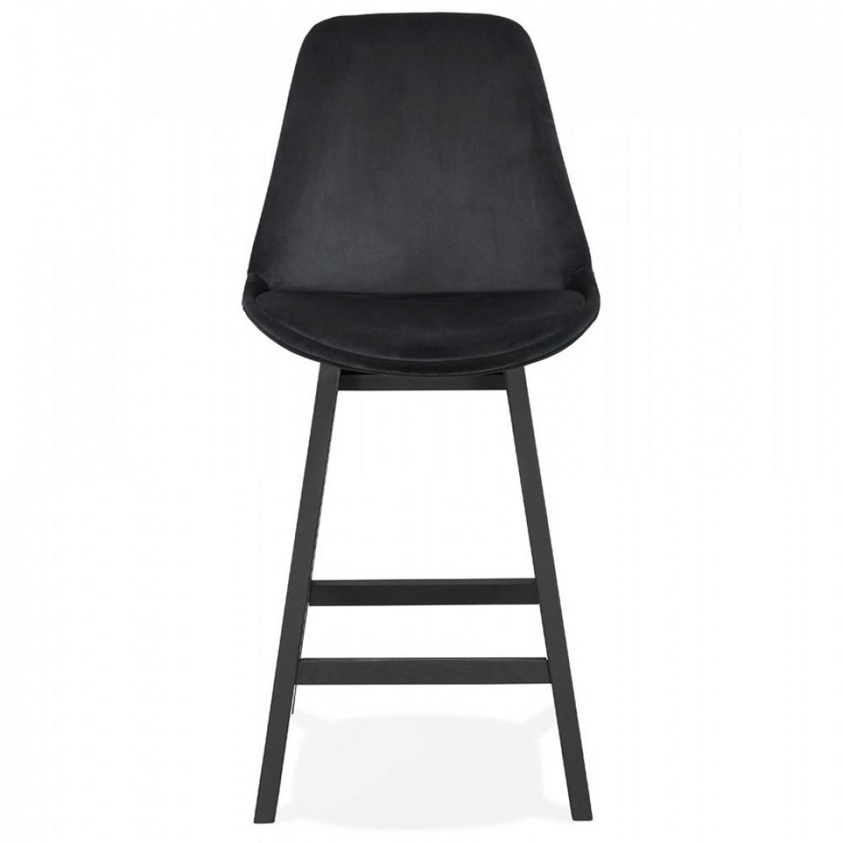 BARHOCKER Schwarz 48x103x56cm - Schwarz, Holz/Textil (48/103/56cm) - AlterEgo
