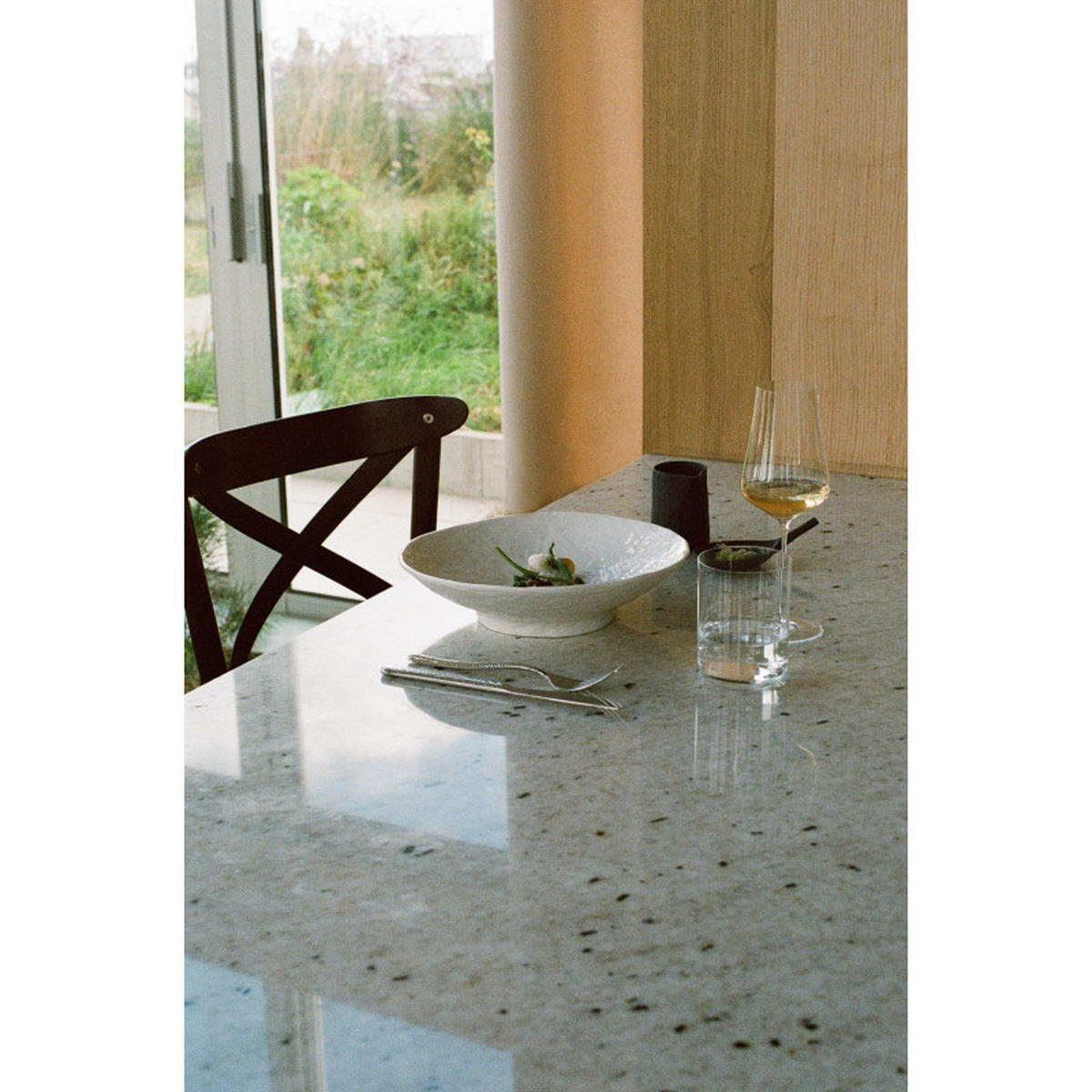 COUPTELLER YLI 22 CM Alabaster Weiss - Weiß, Keramik (22cm) - Revol Porcelaine France