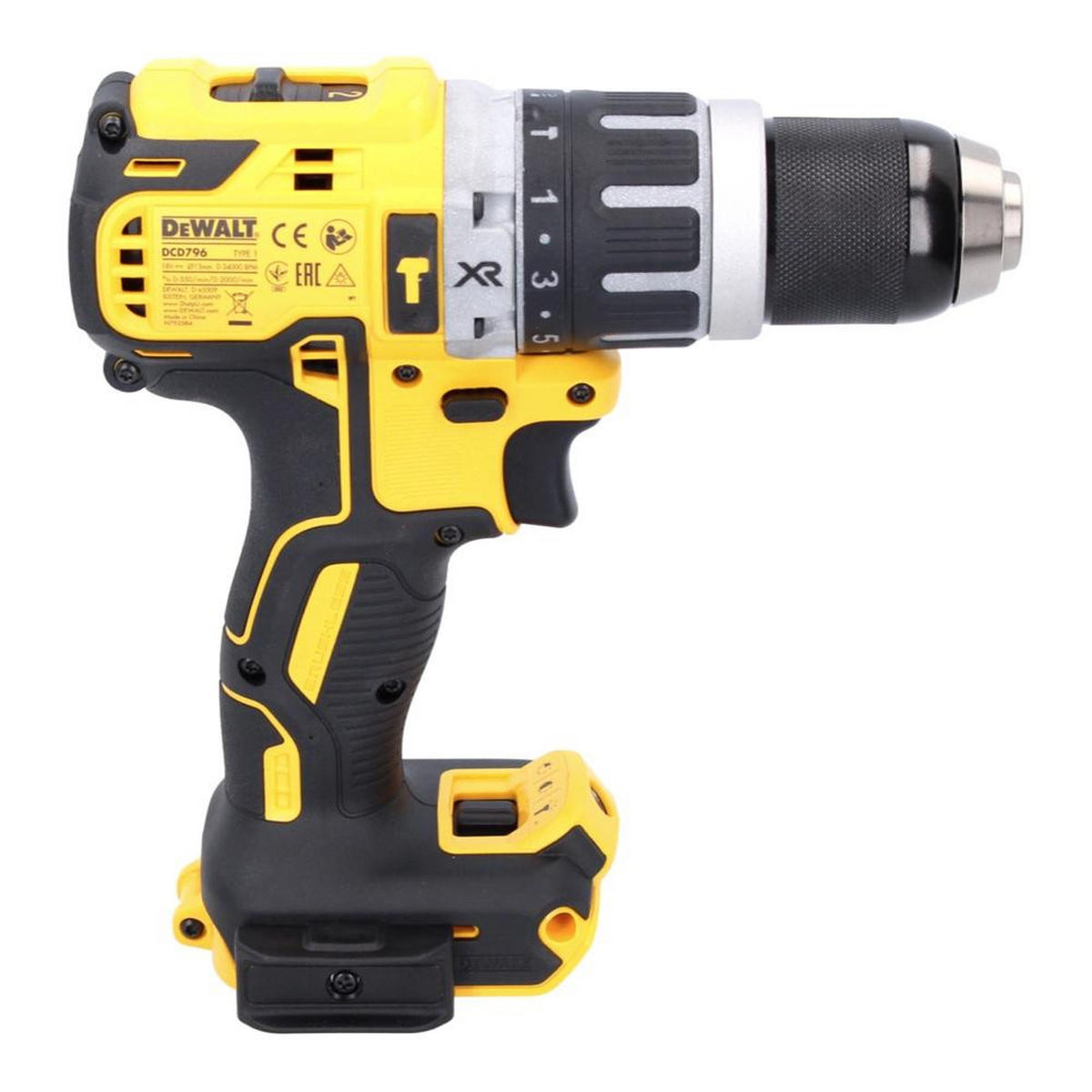 DEWALT DCD 796 N Akku Schlagbohrschrauber 18 V 70 Nm Brushless Solo - ohne Akku, ohne Ladegerät - Multicolor, Kunststoff (200/67/70cm) - DeWalt