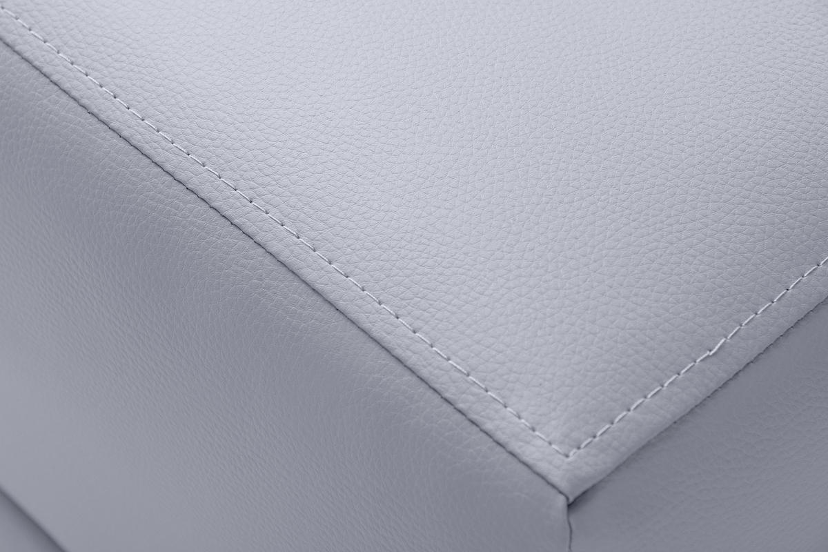 SITZHOCKER ESPECTO auf hohen Holzbeinen, grau - Schwarz/Grau, Textil (58/47/56cm) - KONSIMO®