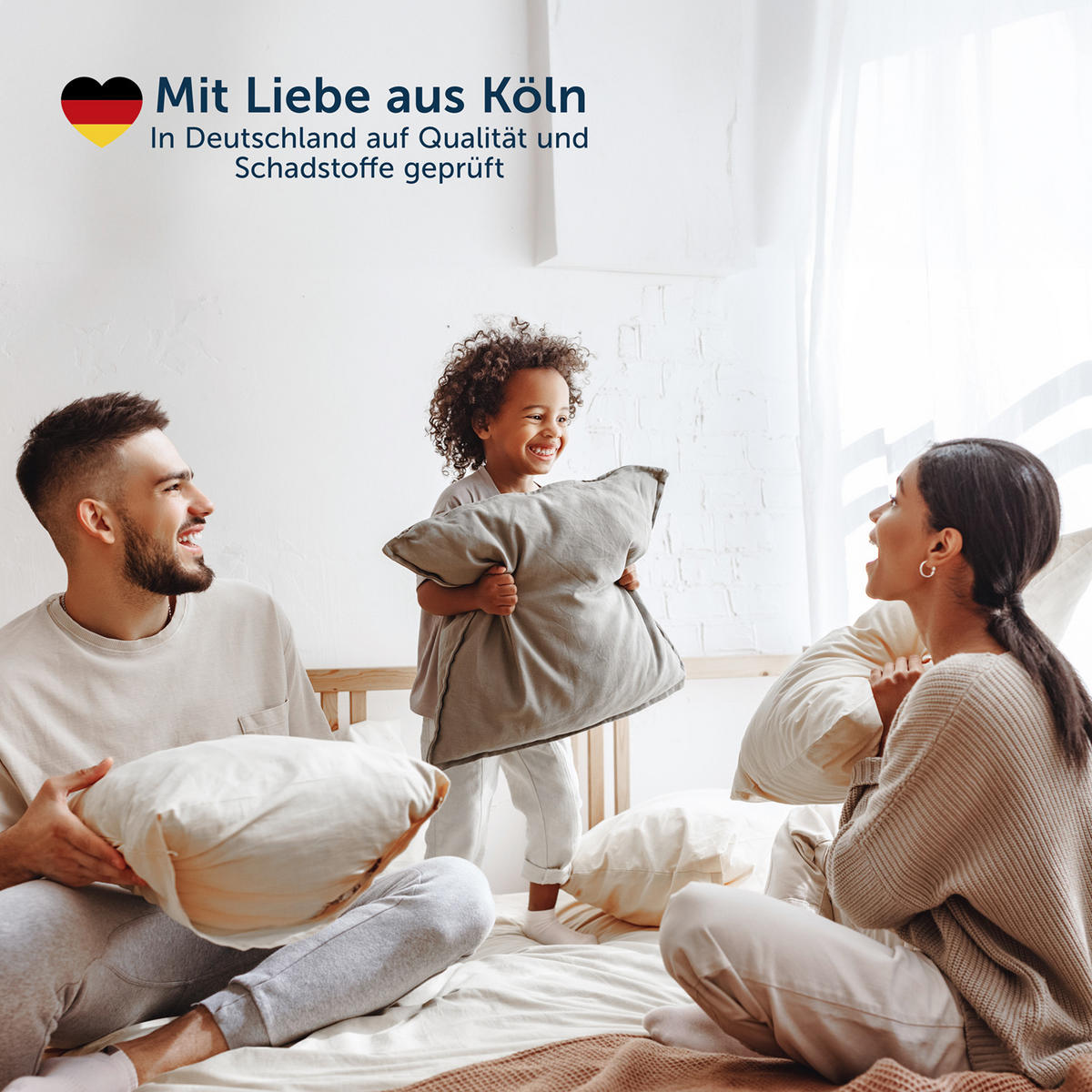 ALLERGIKER MATRATZENBEZUG - 1er Set - 90x220x20cm Matratze - Weiß, Textil (90/220cm) - Blumtal
