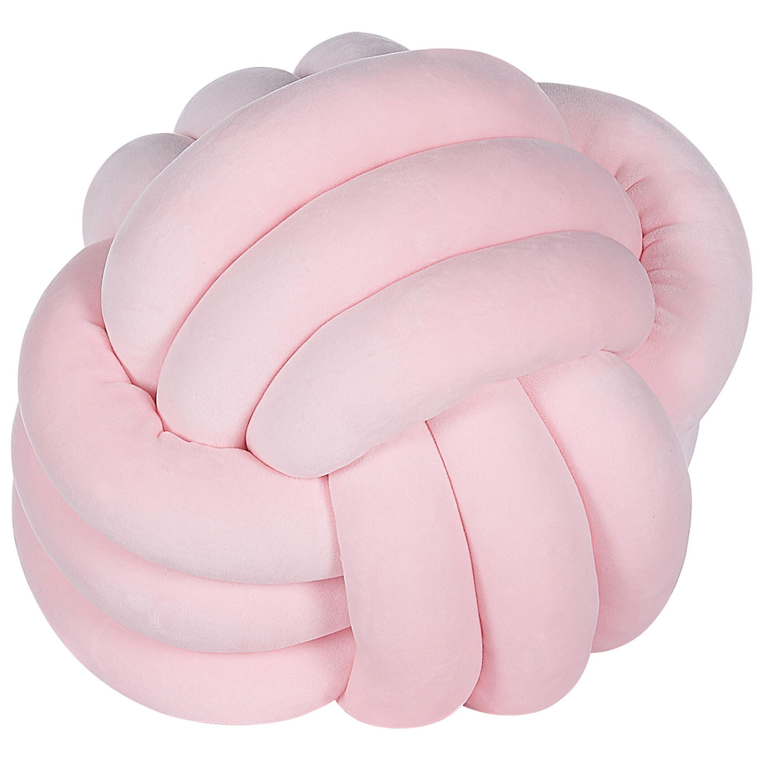 DEKOKISSEN Pastellrosa 30/30 cm Malni - Pink, Textil (30/30cm) - Beliani