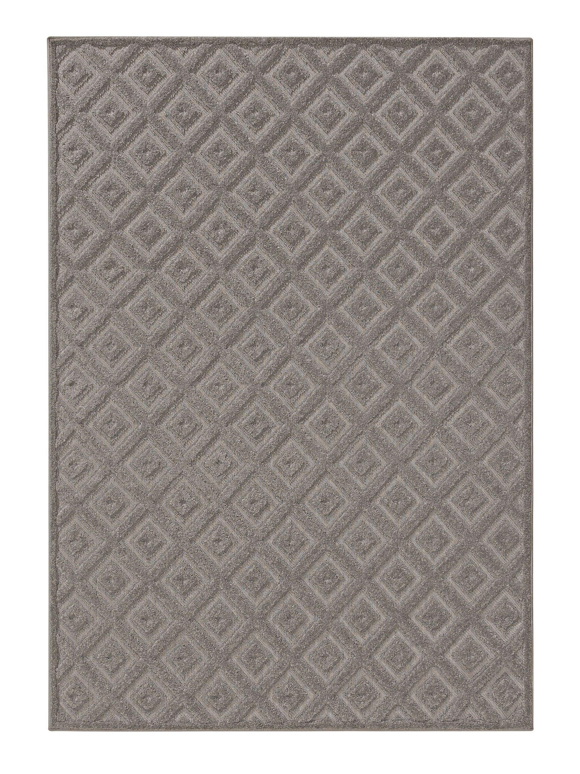 TEPPICH Leo Hellgrau 140x200 cm - Hellgrau, Kunststoff (140/200cm) - benuta