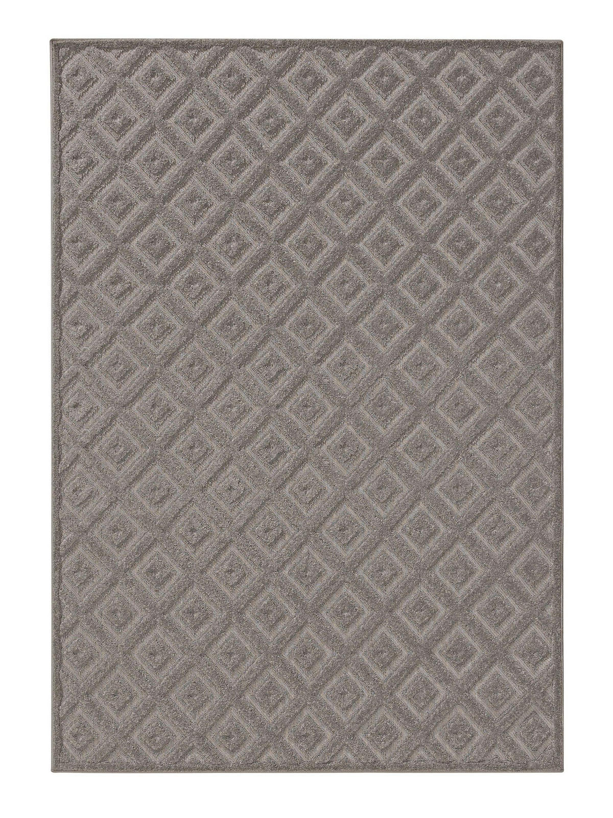 TEPPICH Leo Hellgrau 200x290 cm - Hellgrau, Kunststoff (200/290cm) - benuta