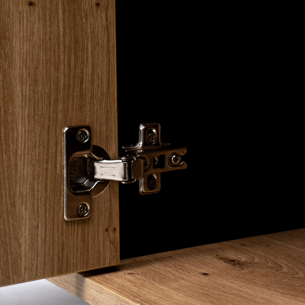 SIDEBOARD Schwarz 140/78/41 cm - Schwarz, Holzwerkstoff/Metall (78/41/140cm) - Urban Meuble