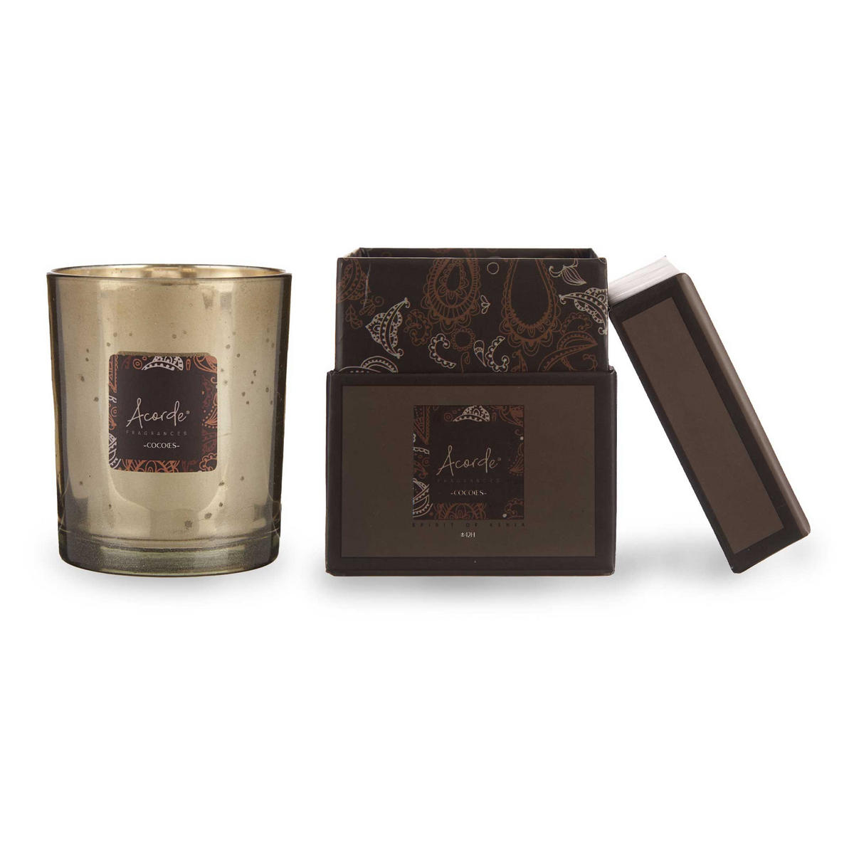 DUFTKERZE Amarillo Ø 8 cm - Braun, Glas (8/9cm)