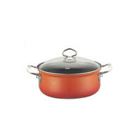 TOPF Rot 16/16/8 cm r0655034 - Rot, Metall (16cm) - Riess