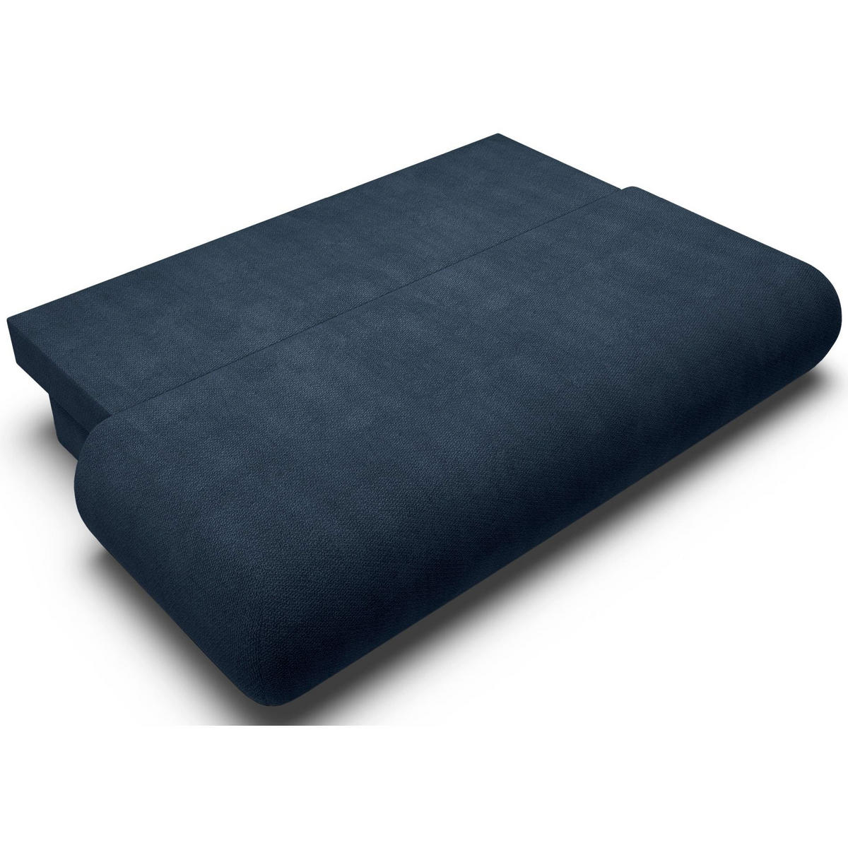 3-SITZER SCHLAFSOFA Dunkelblau Chenille - Schwarz/Dunkelblau, Kunststoff/Textil (214/74/100cm) - Selsey